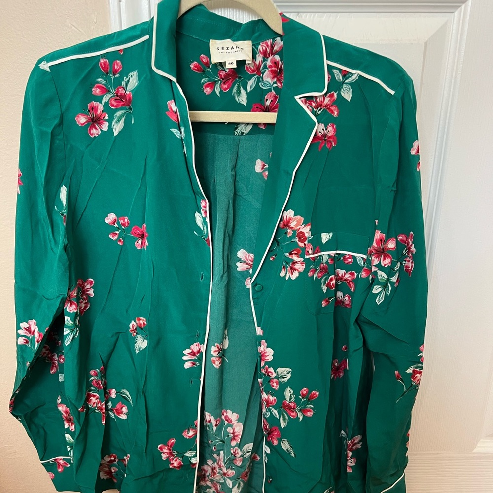Silk Pajama Style Shirt